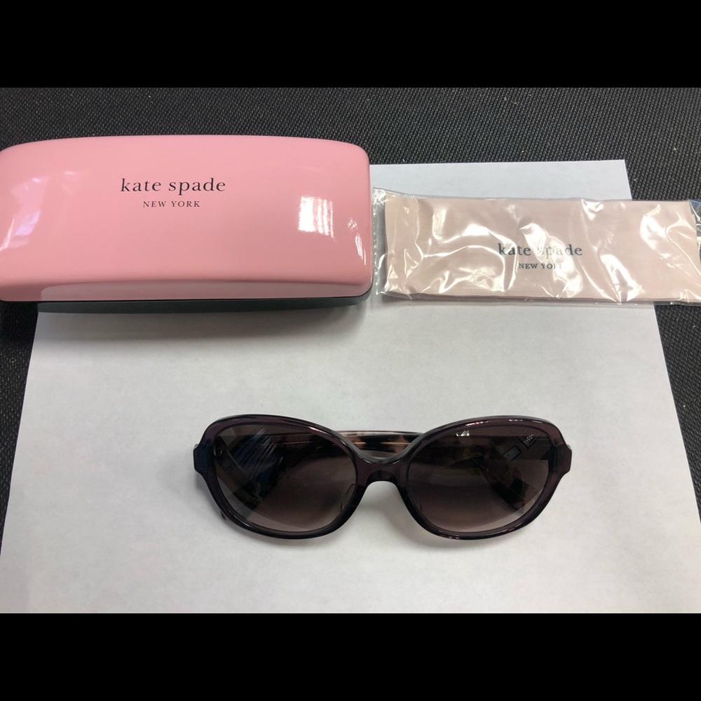 NEW AUTHENTIC KATE SPADE CAILEE/S SUNGLASSES PLUM